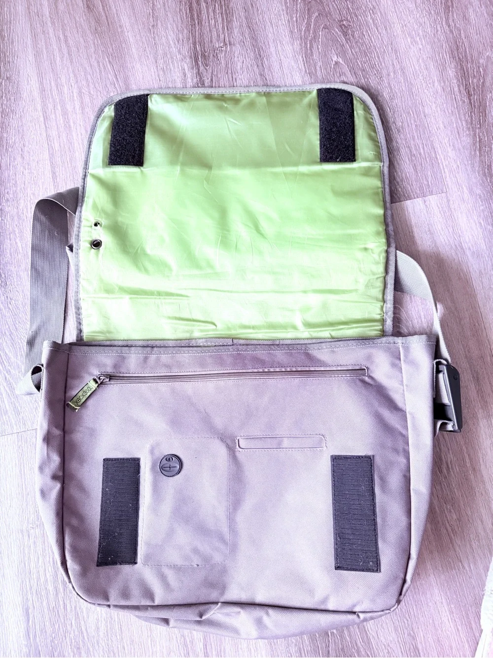 Official Xbox 360 Messenger Travel Bag Grey/Green Canvas Console Carrying Case